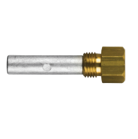 Pencil anode complete with brass plug th.7/16'' UNF for Caterpillar -  Ø 9 L.35 - 02021/1T - Tecnoseal